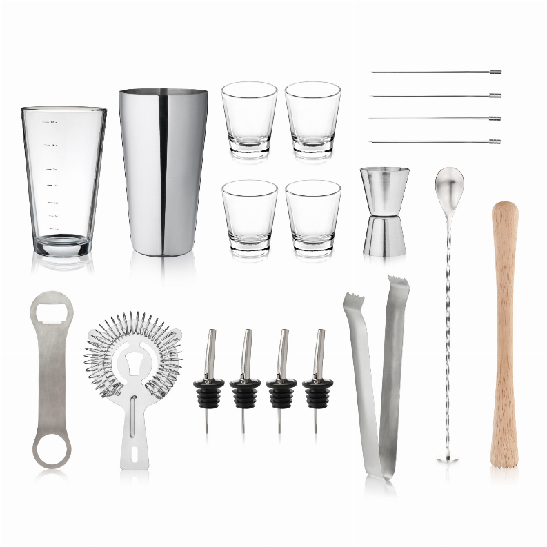 20 Piece Barware Set by True - The Cocktail Concept