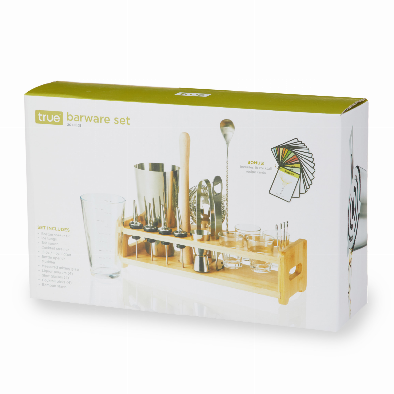 20 Piece Barware Set by True - The Cocktail Concept