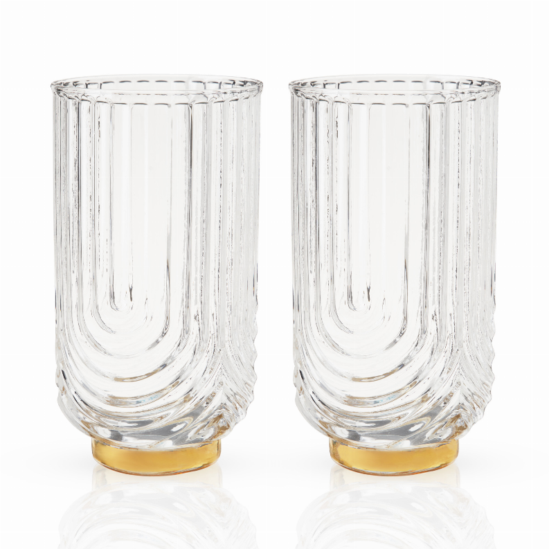 Gatsby Highball Glasses by Viski - The Cocktail Concept