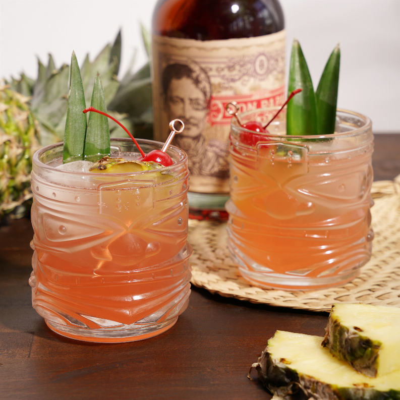 Tiki DOF Tumblers by Viski - The Cocktail Concept