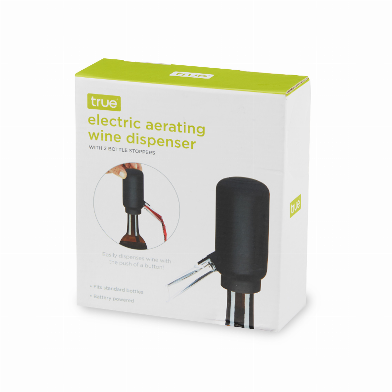 Electric Wine Pourer and Stoppers by True - The Cocktail Concept
