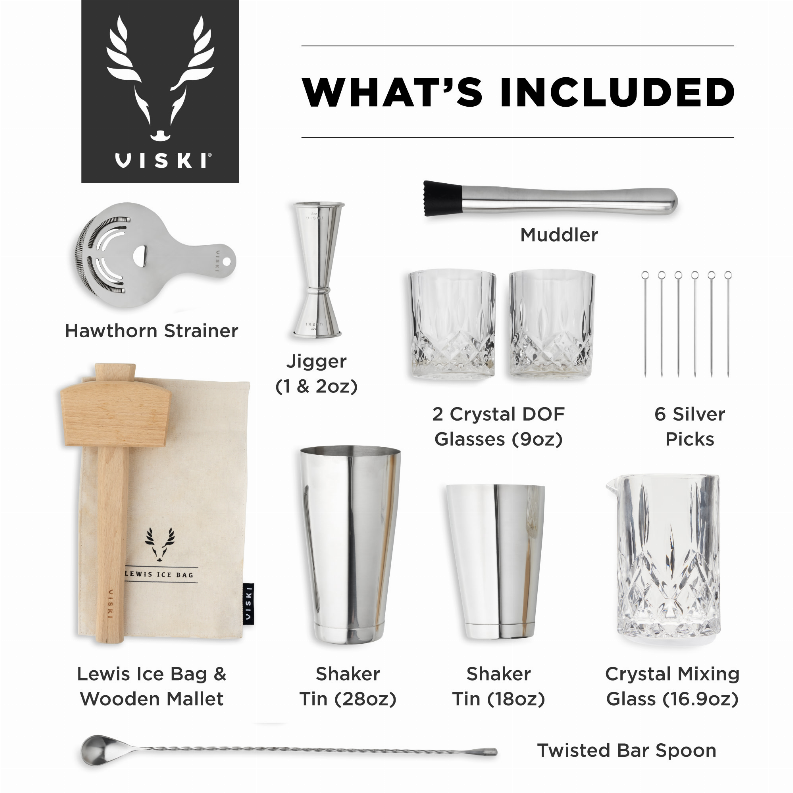 Ultimate Bar Essentials Set by Viski - The Cocktail Concept