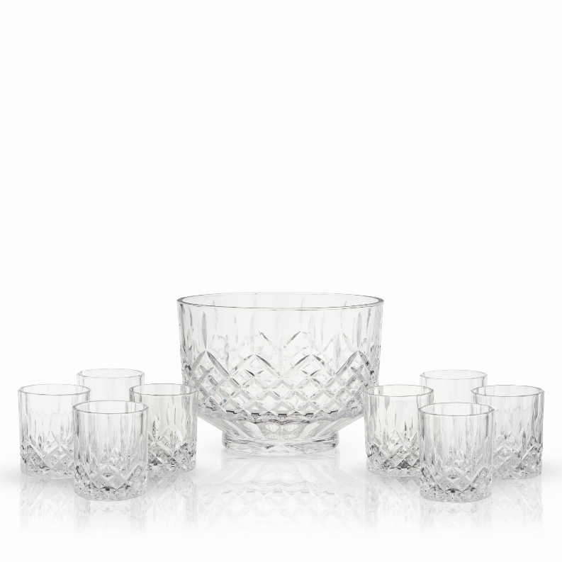 Admiral Punch Bowl with Tumblers by Viski - The Cocktail Concept