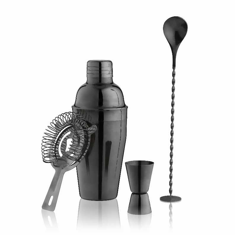Gunmetal Black Barware Set By True - The Cocktail Concept