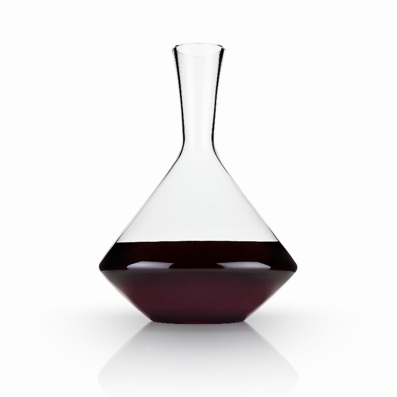 Angled Crystal Wine Decanter By Viski - The Cocktail Concept