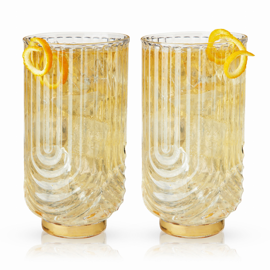 Gatsby Highball Glasses by Viski - The Cocktail Concept