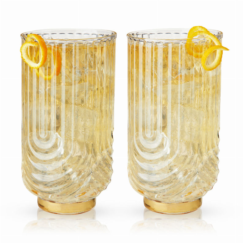 Gatsby Highball Glasses by Viski - The Cocktail Concept