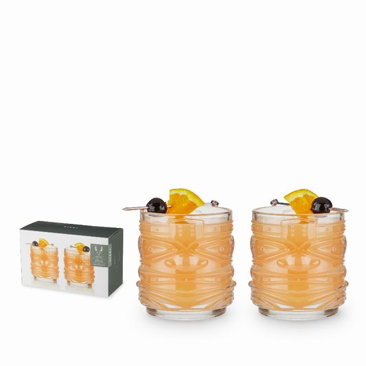 Tiki DOF Tumblers by Viski - The Cocktail Concept