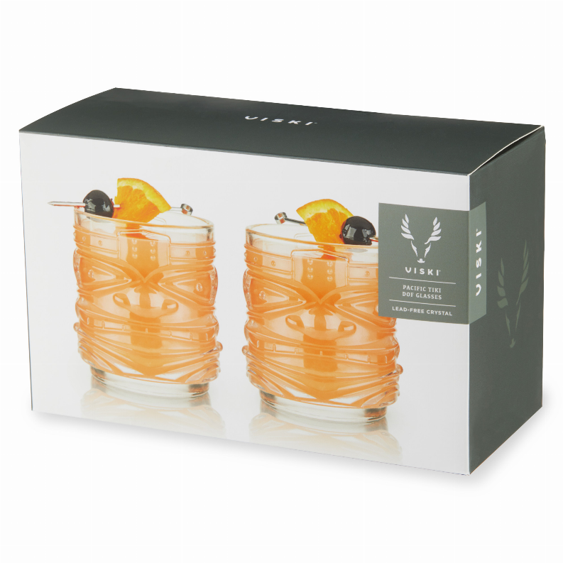 Tiki DOF Tumblers by Viski - The Cocktail Concept