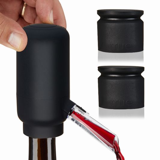 Electric Wine Pourer and Stoppers by True - The Cocktail Concept