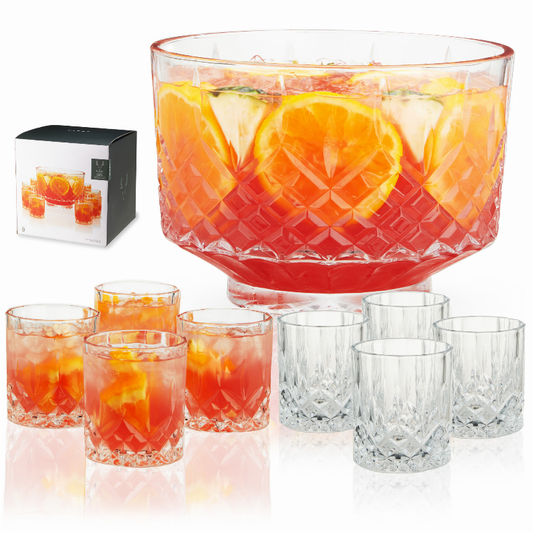 Admiral Punch Bowl with Tumblers by Viski - The Cocktail Concept