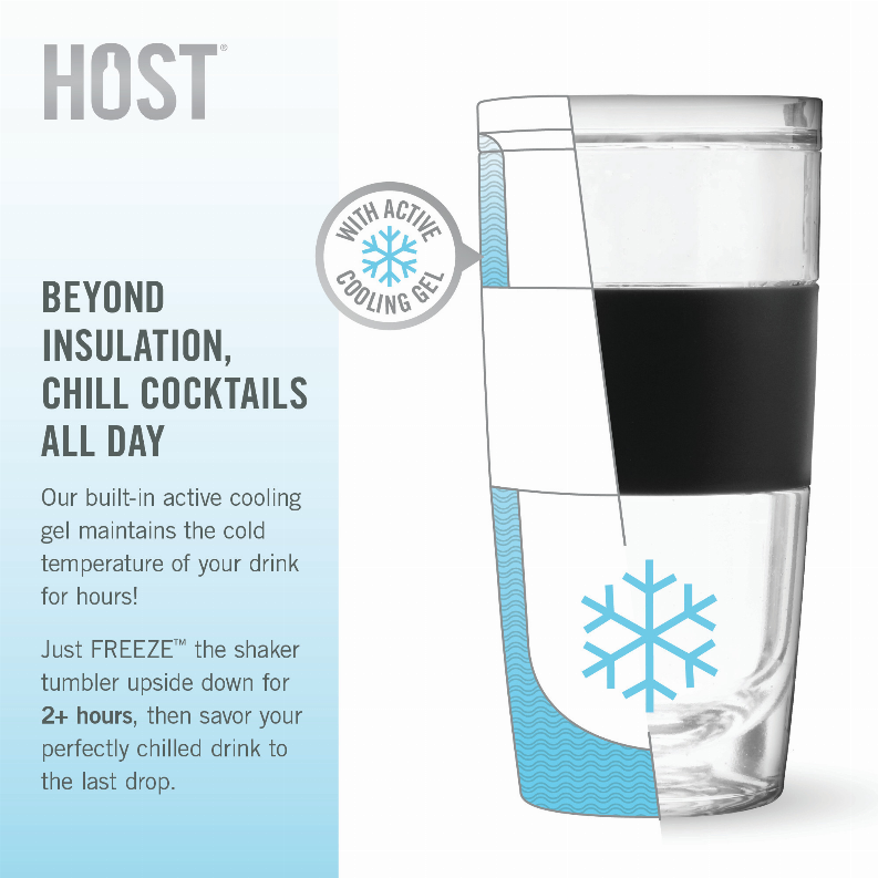 Cocktail Shaker FREEZE Cooling Cup by HOST - The Cocktail Concept