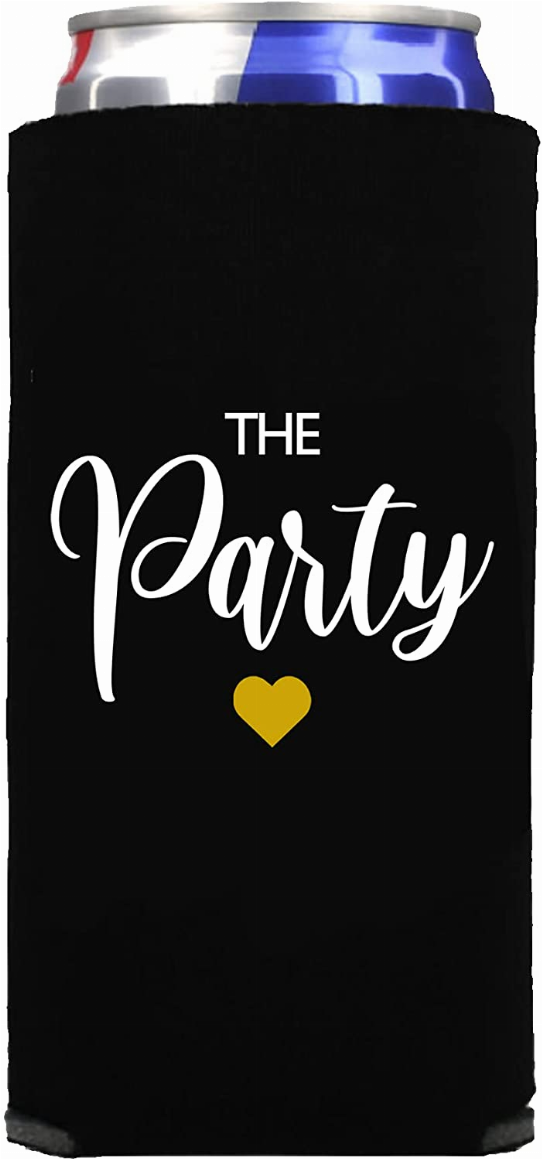 Wife of the Party, The Party - Set of 2 Bachelorette Party Can Coolers - The Cocktail Concept