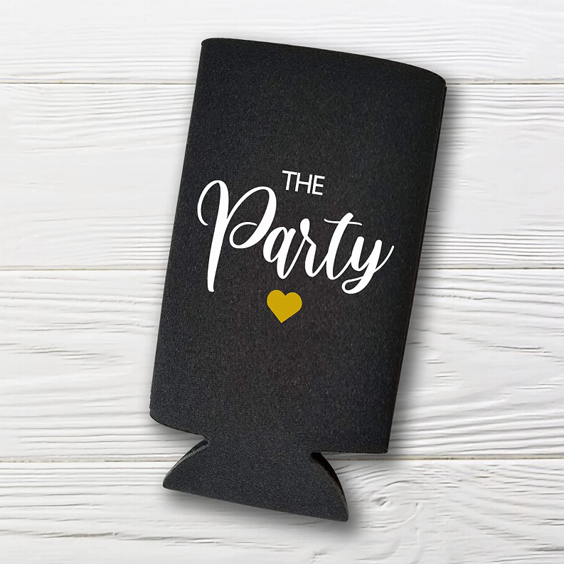 Wife of the Party, The Party - Set of 2 Bachelorette Party Can Coolers - The Cocktail Concept