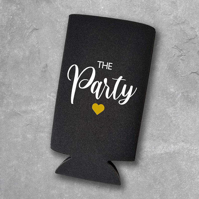 Wife of the Party, The Party - Set of 2 Bachelorette Party Can Coolers - The Cocktail Concept