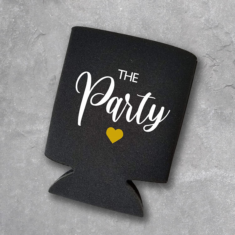 Wife of the Party, The Party - Set of 2 Bachelorette Party Can Coolers - The Cocktail Concept
