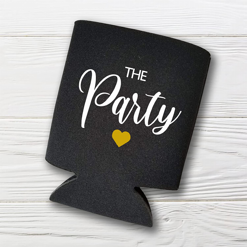 Wife of the Party, The Party - Set of 2 Bachelorette Party Can Coolers - The Cocktail Concept