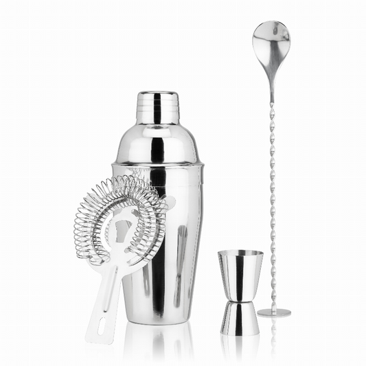 Fortify Stainless Steel Barware Set By True - The Cocktail Concept