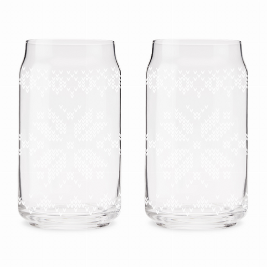 Nordic Knit Pint Glass Set By Foster & Rye - The Cocktail Concept