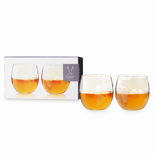 Globe Whiskey Tumblers By Viski - The Cocktail Concept
