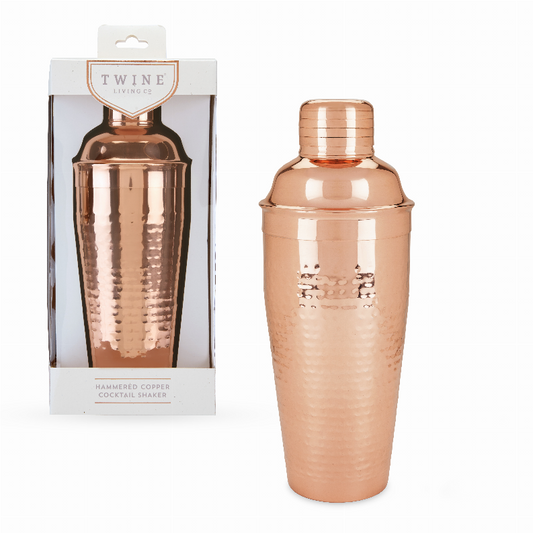 Hammered Copper Cocktail Shaker By Twine - The Cocktail Concept